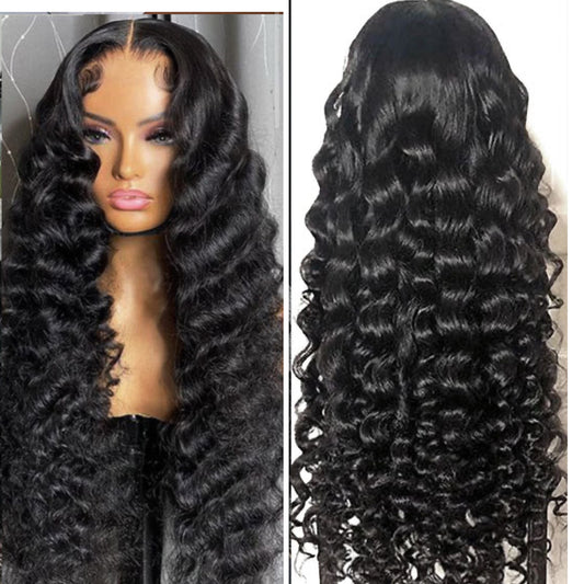 Loose Wave Virgin 13x4 Transparent Wig 24 inches